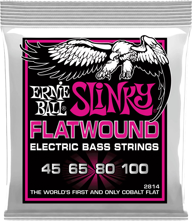 ERNIE BALL 2814 FLATWOUND SUPER SLINKY 45-100