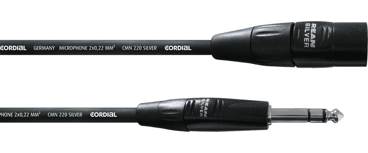 CORDIAL AUDIO CABLE XLR MALE/STEREO JACK 6 M