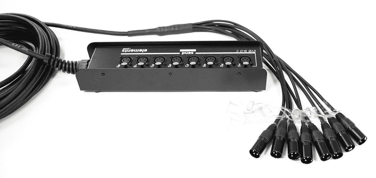CORDIAL STAGEBOX WITH 8 XLR INPUTS 15 M