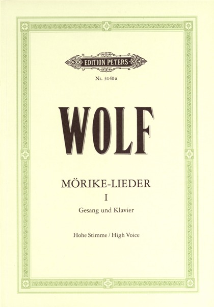 EDITION PETERS WOLF HUGO - MÃ–RIKE-LIEDER: 53 SONGS VOL.1 - VOICE AND PIANO (PER 10 MINIMUM)