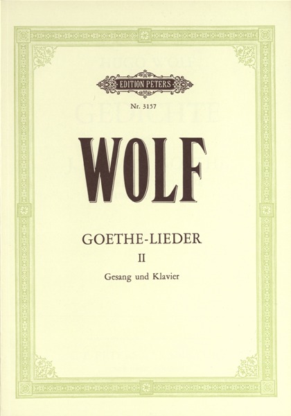 EDITION PETERS WOLF HUGO - GOETHE-LIEDER: 51 SONGS VOL.2 - VOICE AND PIANO (PER 10 MINIMUM)