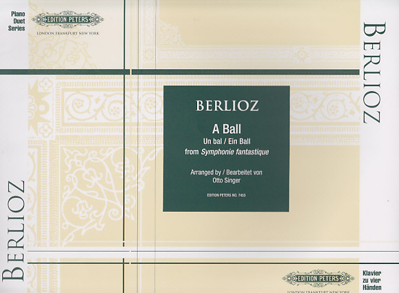 EDITION PETERS BERLIOZ H. - AT A BALL - PIANO 4 MAINS