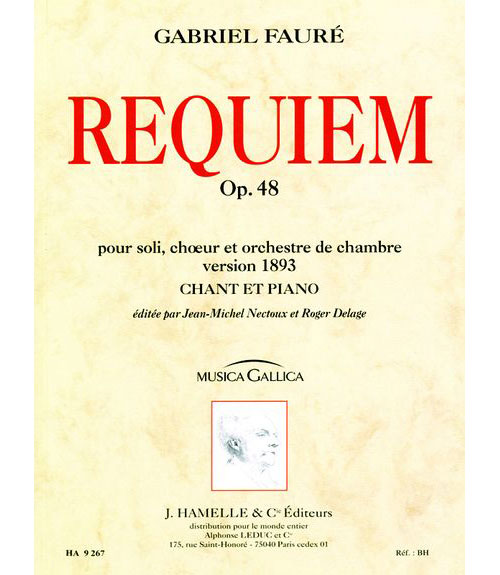 LEDUC FAURE GABRIEL - REQUIEM OP.48 - CHANT, PIANO