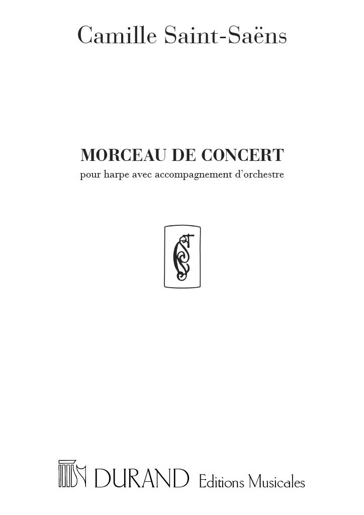 DURAND SAINT SAENS C. - MORCEAU DE CONCERT - HARPE