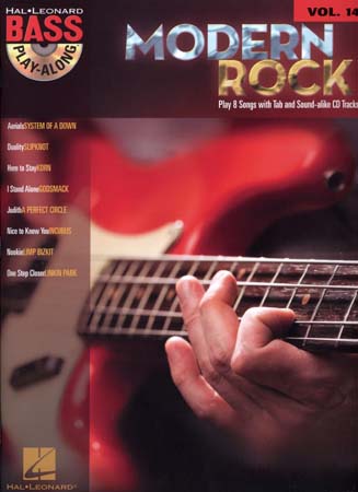 HAL LEONARD BASS PLAY ALONG VOL.14 - MODERN ROCK + CD - BASS TAB