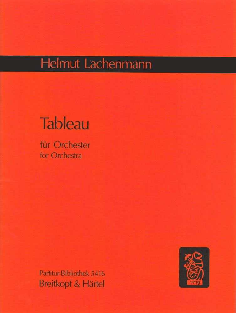 EDITION BREITKOPF LACHENMANN HELMUT - TABLEAU - ORCHESTRA