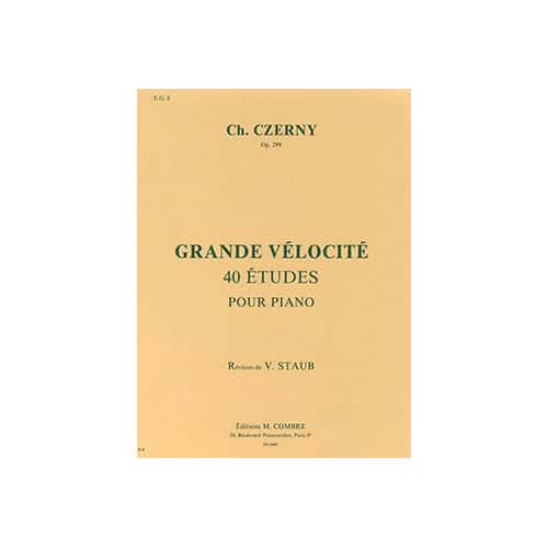COMBRE CZERNY CARL - GRANDE VELOCITE OP.299 - PIANO
