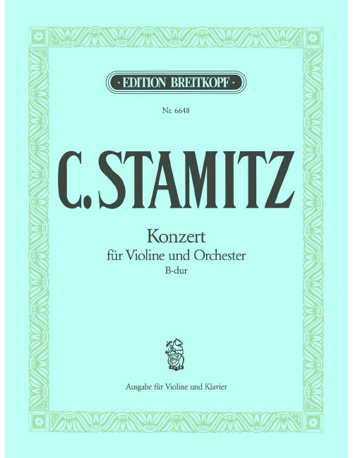EDITION BREITKOPF STAMITZ C. - VIOLINKONZERT B-DUR