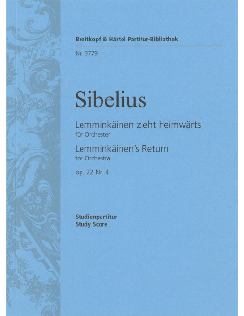 EDITION BREITKOPF SIBELIUS JEAN - LEMMINKAINEN OP. 22/4 - ORCHESTRA