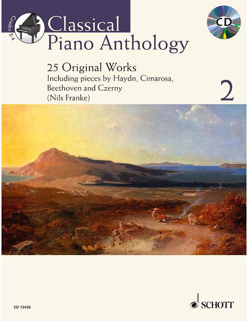 SCHOTT 25 ORIGINAL WORKS - CLASSICAL PIANO ANTHOLOGY VOL.2 + CD