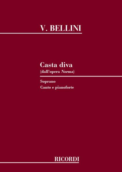 RICORDI BELLINI V. - CASTA DIVA - CHANT ET PIANO