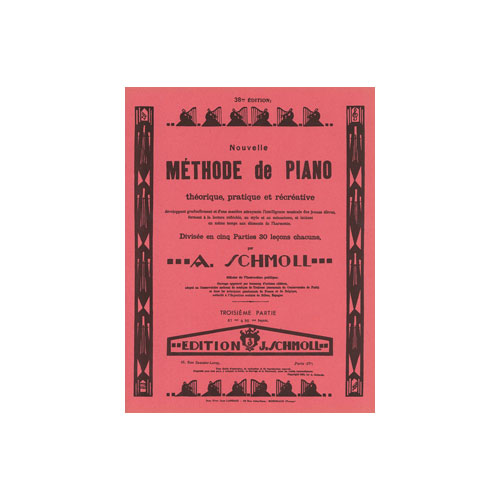 COMBRE SCHMOLL A. - METHODE DE PIANO VOL.3 - PIANO