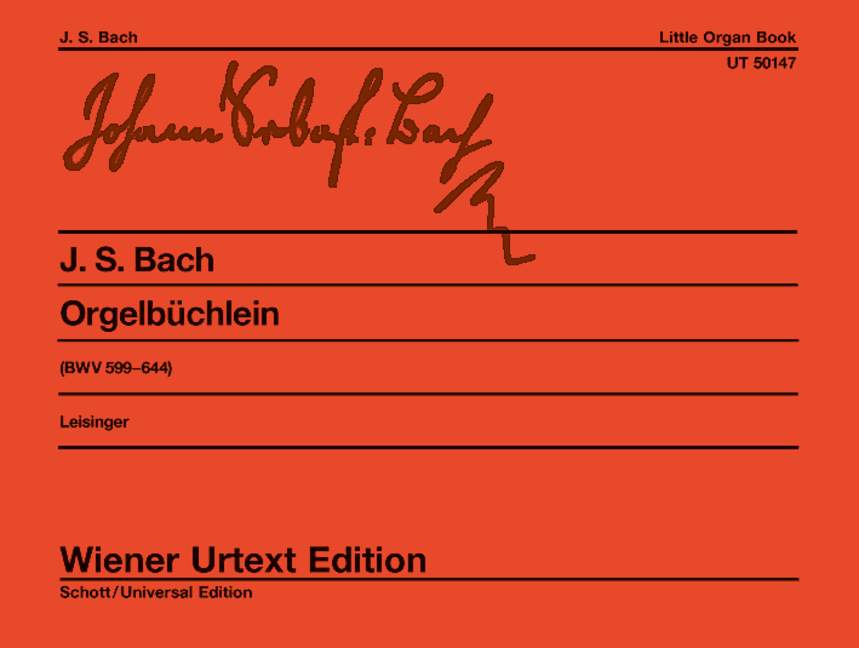 WIENER URTEXT EDITION BACH J.S. - LITTLE ORGAN BOOK BWV 599-644 - ORGAN