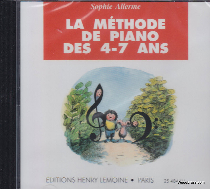 LEMOINE ALLERME SOPHIE - METHODE DE PIANO DES 4-7 ANS - CD SEUL