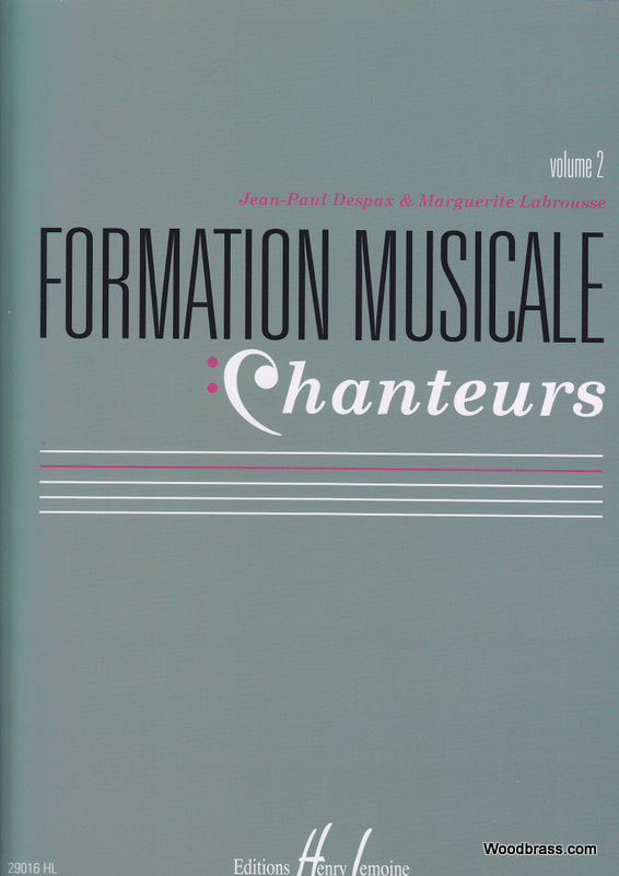 LEMOINE LABROUSSE M./DESPAX J.P. - FORMATION MUSICALE CHANTEURS VOL. 2