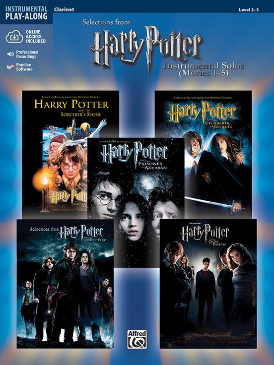 ALFRED PUBLISHING HARRY POTTER INSTRUMENTAL SOLOS MOVIES 1-5 + AUDIO ONLINE - CLARINETTE