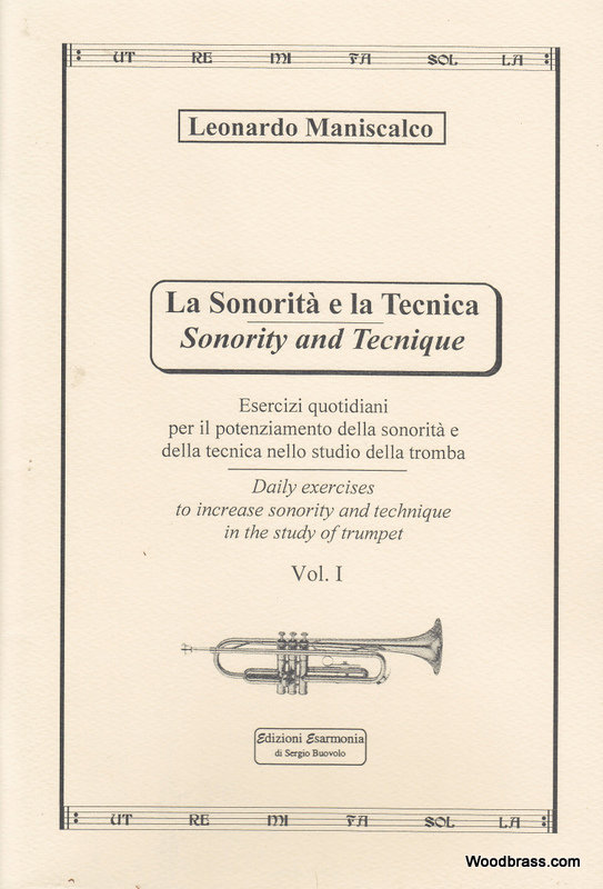 EDIZIONI ESARMONIA MANISCALCO L. - SONORITY AND TECHNIQUE VOL. 1 - TROMPETTE