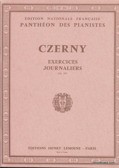 LEMOINE CZERNY CARL - EXERCICES JOURNALIERS (40) OP.337 - PIANO