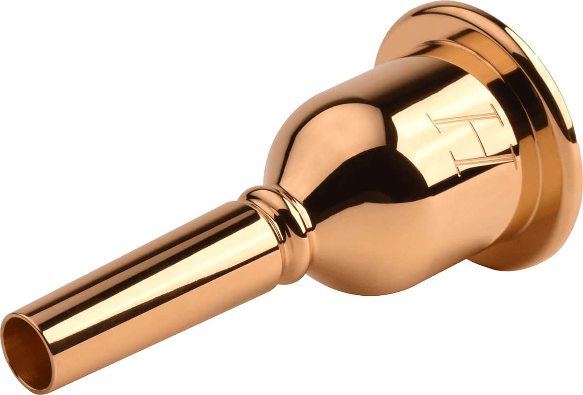 DENIS WICK TUBA HERITAGE GOLD PLATED MOUTHPIECE 2CC