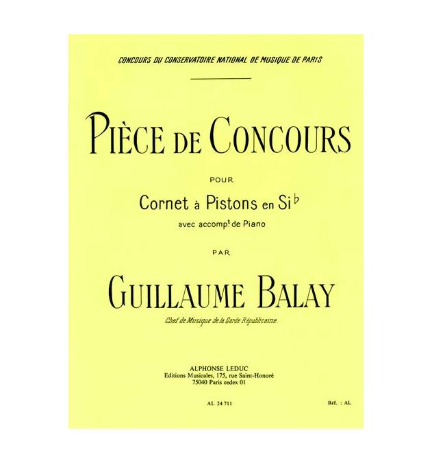LEDUC BALAY GUILLAUME - PIECE DE CONCOURS - CORNET & PIANO 