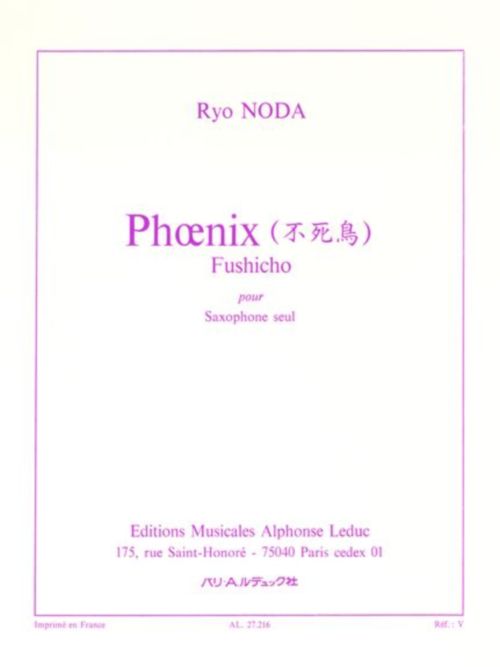 LEDUC RYO NODA - PHOENIX - SAXOPHONE SEUL
