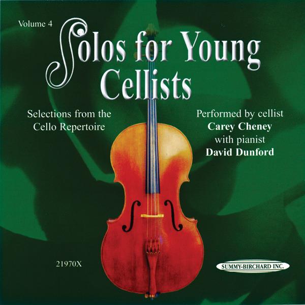 ALFRED PUBLISHING CHENEY CAREY - SOLOS FOR YOUNG CELLIST VOL.4 - CD ONLY