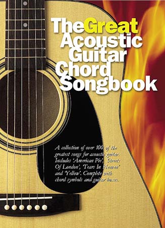 MUSIC SALES GREAT ACOUSTIC GUITAR CHORD SONGBOOK