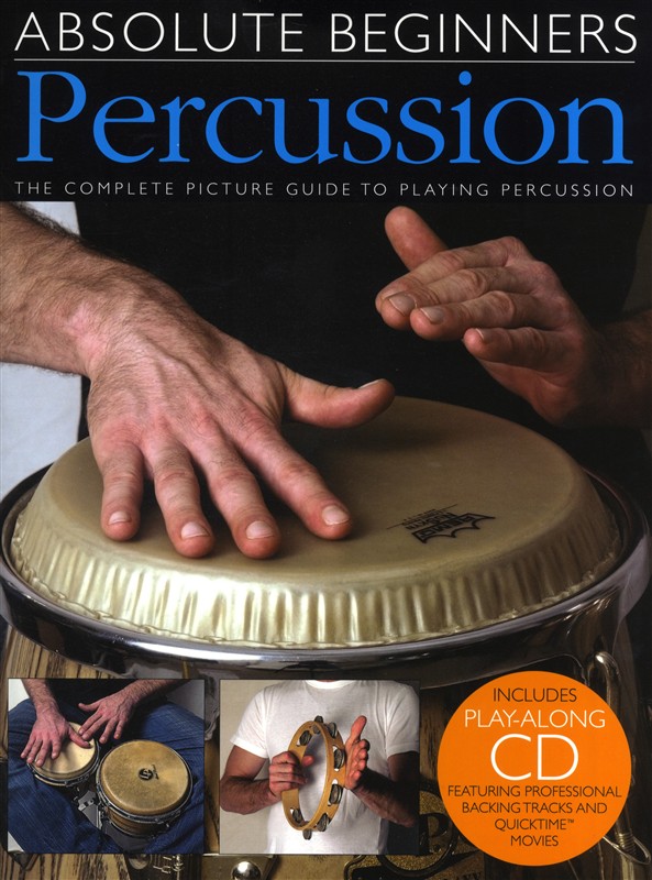 WISE PUBLICATIONS ABSOLUTE BEGINNERS PERCUSSION BOOK PLUS CD - PERCUSSION