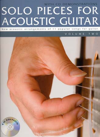 WISE PUBLICATIONS SOLO PIECES FOR ACOUSTIC GUITAR VOL.2 + CD - GUITAR TAB