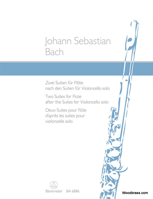 BARENREITER BACH J.S. - TWO SUITES FOR FLUTE BWV 1007 & 1009