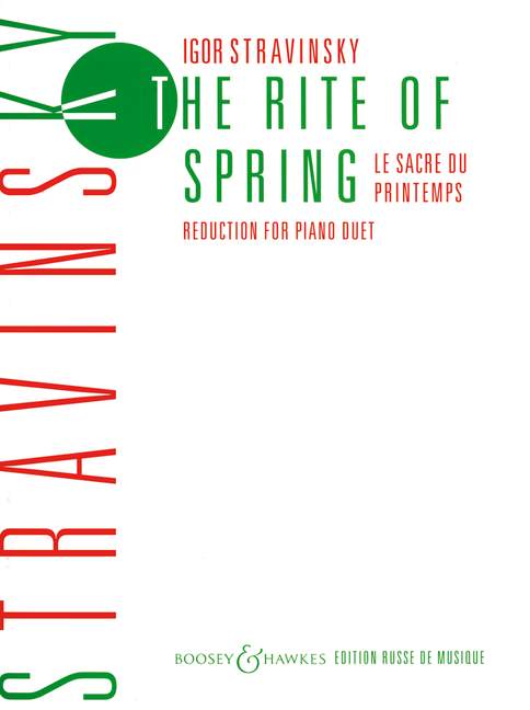 BOOSEY & HAWKES STRAVINSKY IGOR - THE RITE OF SPRING - REDUCTION PIANO