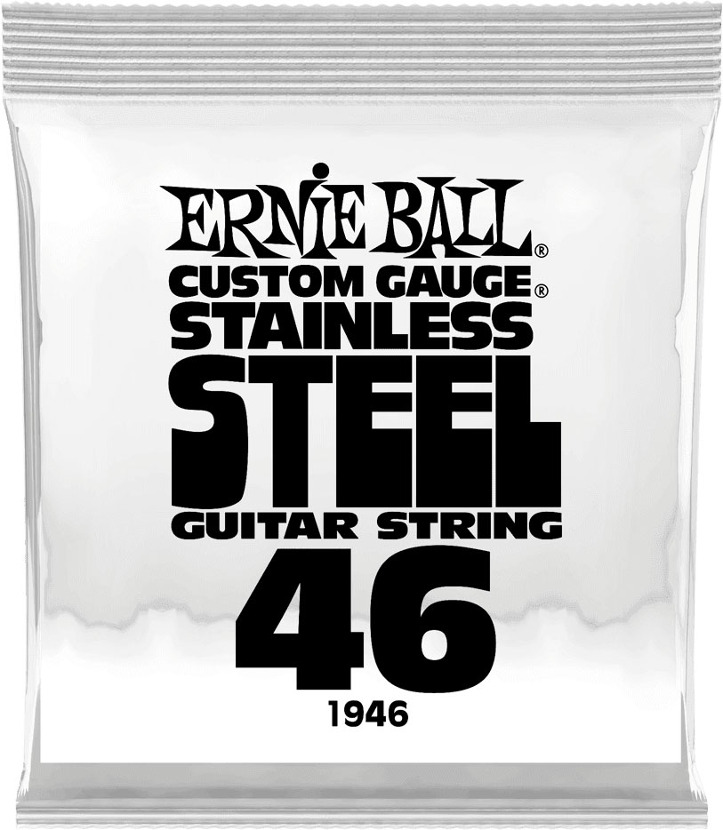 ERNIE BALL .046 STAINLESS STEEL WOUND ELECTRIC GUITAR STRINGS