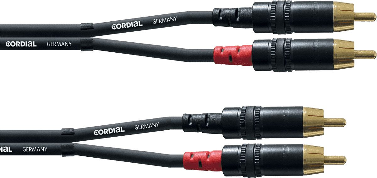 CORDIAL DOUBLE RCA AUDIO CABLE 1.5 M