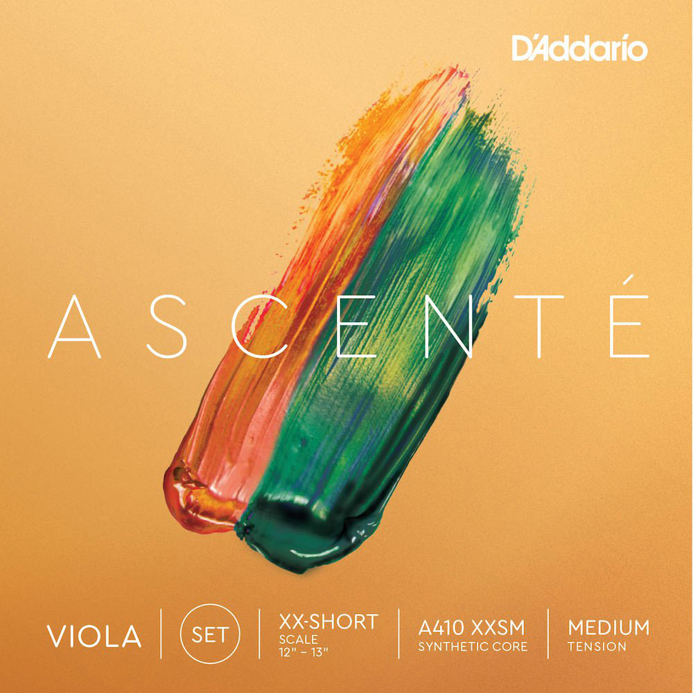 D'ADDARIO AND CO STRING SET FOR VIOLA ASCENTE ULTRA-ULTRA-SHORT PITCH MEDIUM TENSION