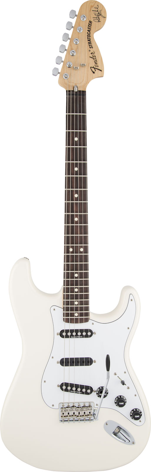 FENDER RITCHIE BLACKMORE STRATOCASTER, SCALLOPED RW, OLYMPIC WHITE