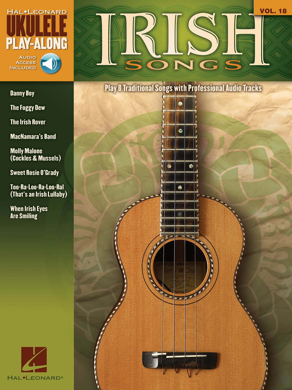 HAL LEONARD UKULELE PLAY ALONG VOLUME 18 IRISH SONGS + AUDIO TRACKS - UKULELE