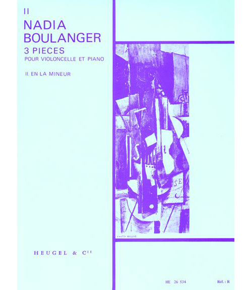 HEUGEL BOULANGER NADIA - TROIS PIECES N°2 - VIOLONCELLE & PIANO
