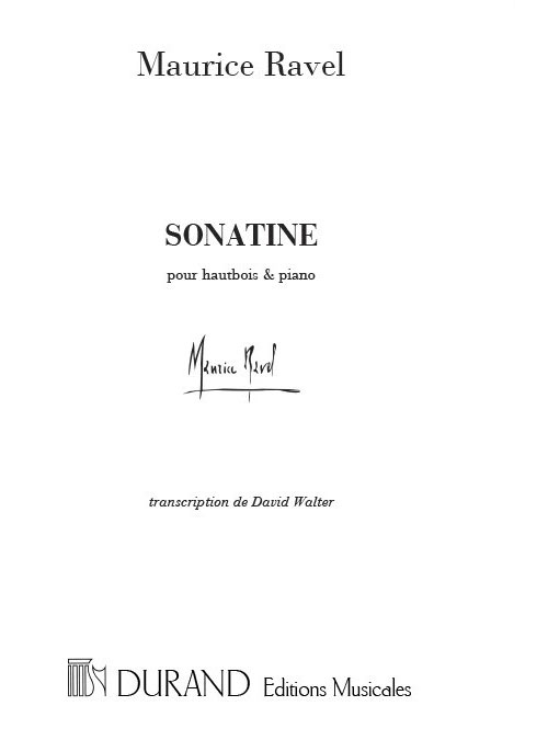 DURAND RAVEL M. - SONATINE - HAUTBOIS ET PIANO