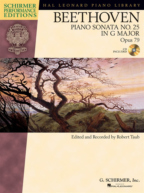 HAL LEONARD SCHIRMER PERFORMANCE EDITIONS BEETHOVEN SONATA NO.25 OP.79 + CD - PIANO SOLO