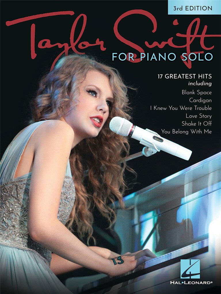 HAL LEONARD TAYLOR SWIFT FOR PIANO SOLO - 3RD EDITION