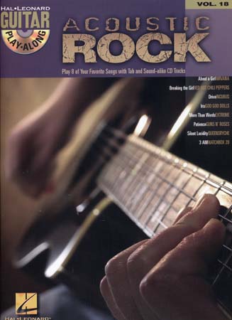 HAL LEONARD GUITAR PLAY ALONG VOL.18 - ACOUSTIC ROCK + CD - GUITAR TAB