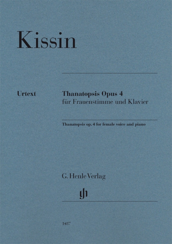 HENLE VERLAG KISSIN E. - THANATOPSIS OP.4 - VOIX DE FEMME & PIANO