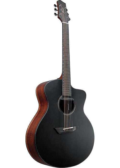 IBANEZ JGM10-BSN-BLACK SATIN TOP, NATURAL HIGH GLOSS BACK AND SIDES PLATINUM COLLECTION JON GOMM