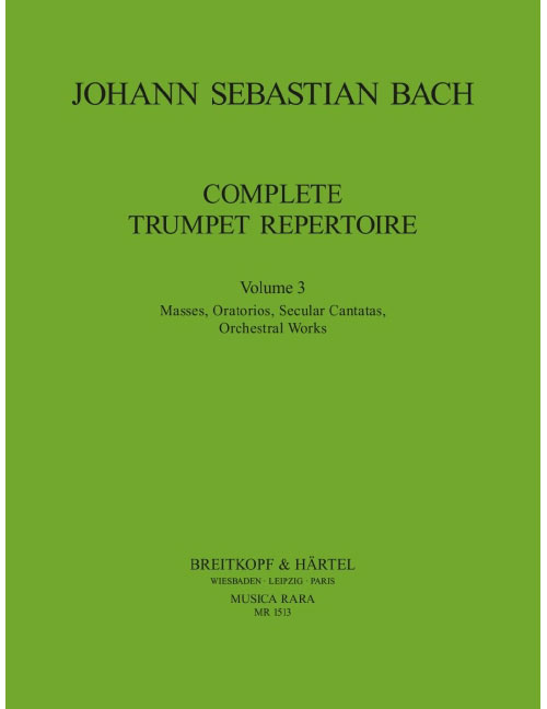 EDITION BREITKOPF BACH J.S. - ORCHESTERSTUD. TROMPETE BD.III