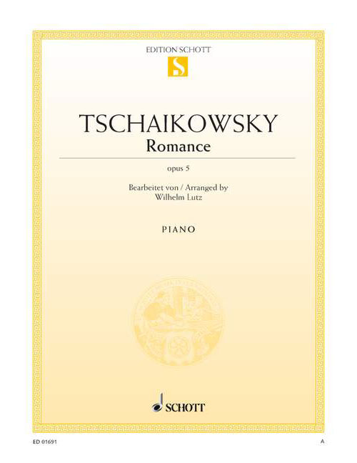 SCHOTT TCHAIKOVSKY P.I. - ROMANCE OP. 5 - PIANO