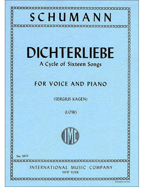 IMC SCHUMANN R. - DICHTERLIEBE OP48 - VOIX BASSE ET PIANO