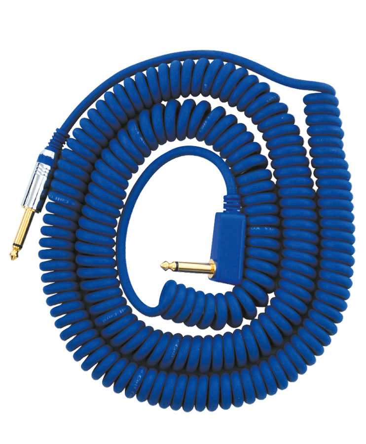 VOX VCC90 COILED JACK CABLE 9M BLUE
