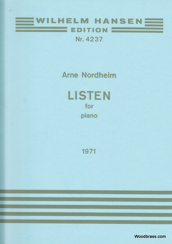 WILHELM HANSEN NORDHEIM ARNE - LISTEN FOR PIANO (1971)