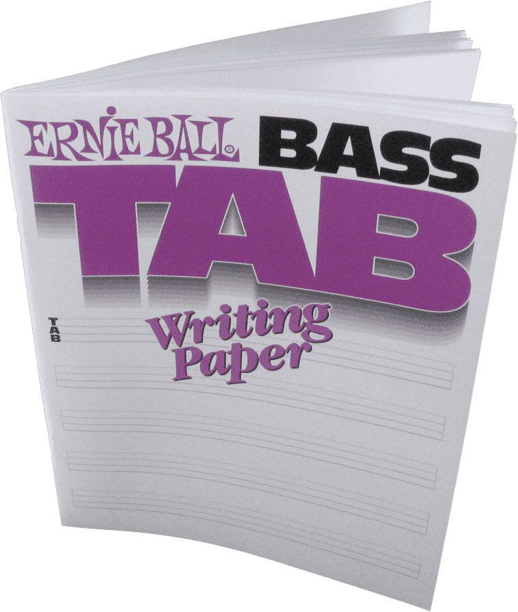 ERNIE BALL BASS TAB WRITING PAPER