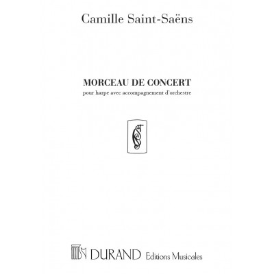 DURAND SAINT SAENS C. - MORCEAU DE CONCERT - HARPE